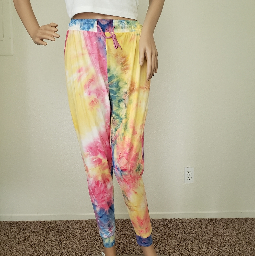 Rainbow Tye Dye Joggers